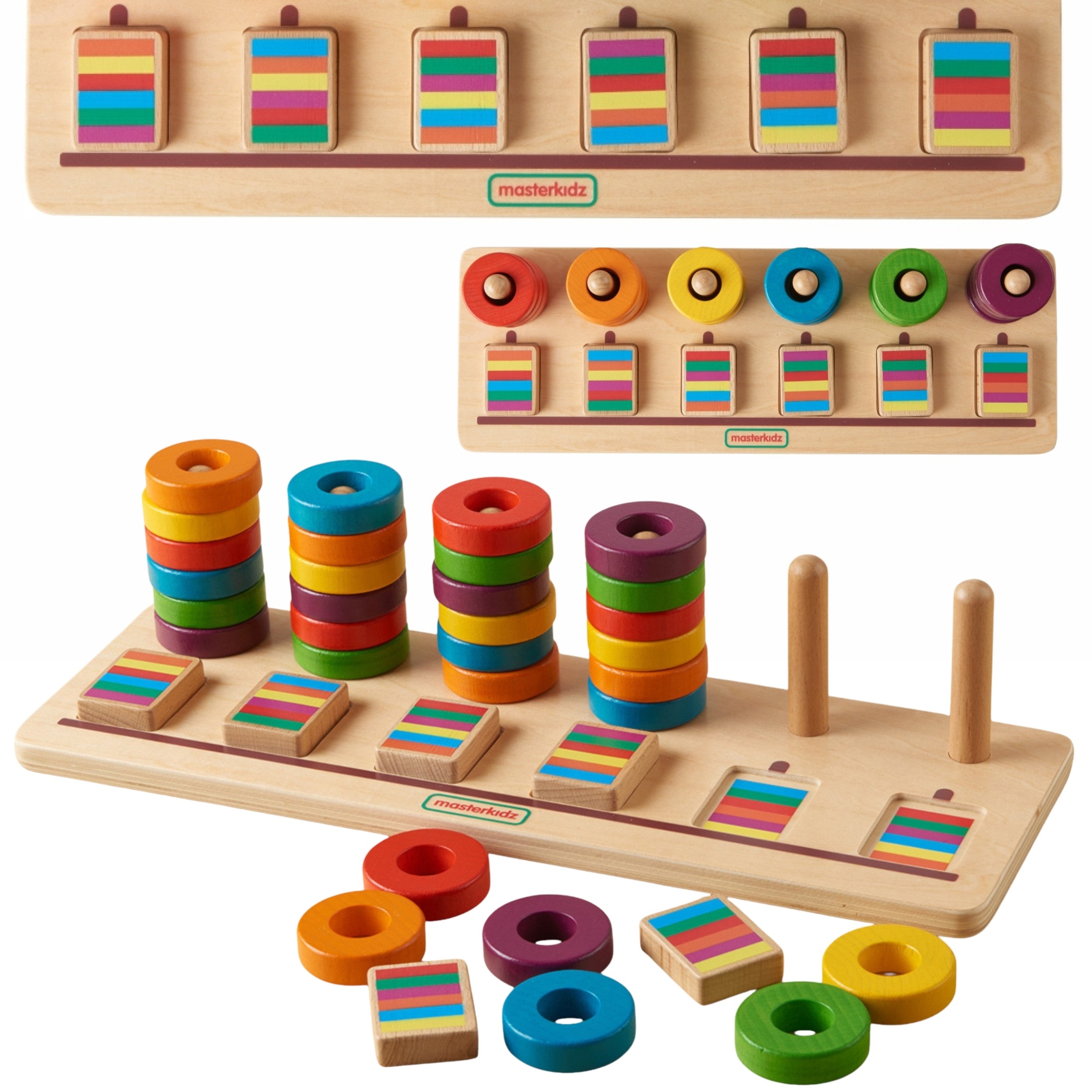 Masterkidz Montessori lære at tælle og farve puslespilsortering