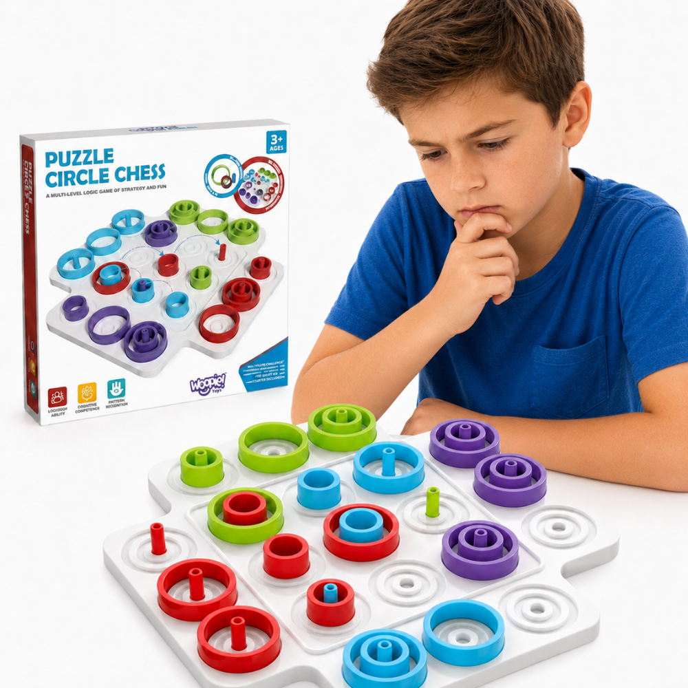 Woopie Iq Logic Game Entraînement cérébral stratégique Tic-tac-toe 36 Pcs.