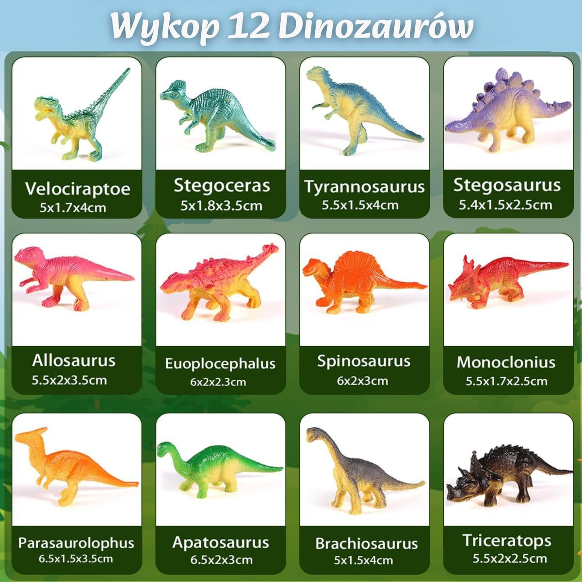Woopie Dinozaur Egg Dig Kit de arheolog pentru excavarea a 12 dinozauri