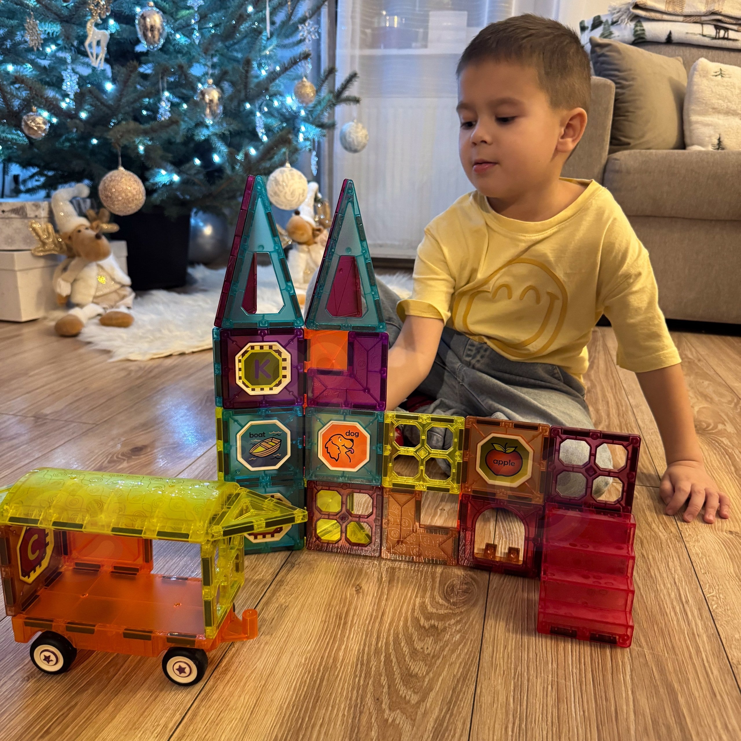 Woopie Magnetic 3d Blocks Train Set 71 Pcs.