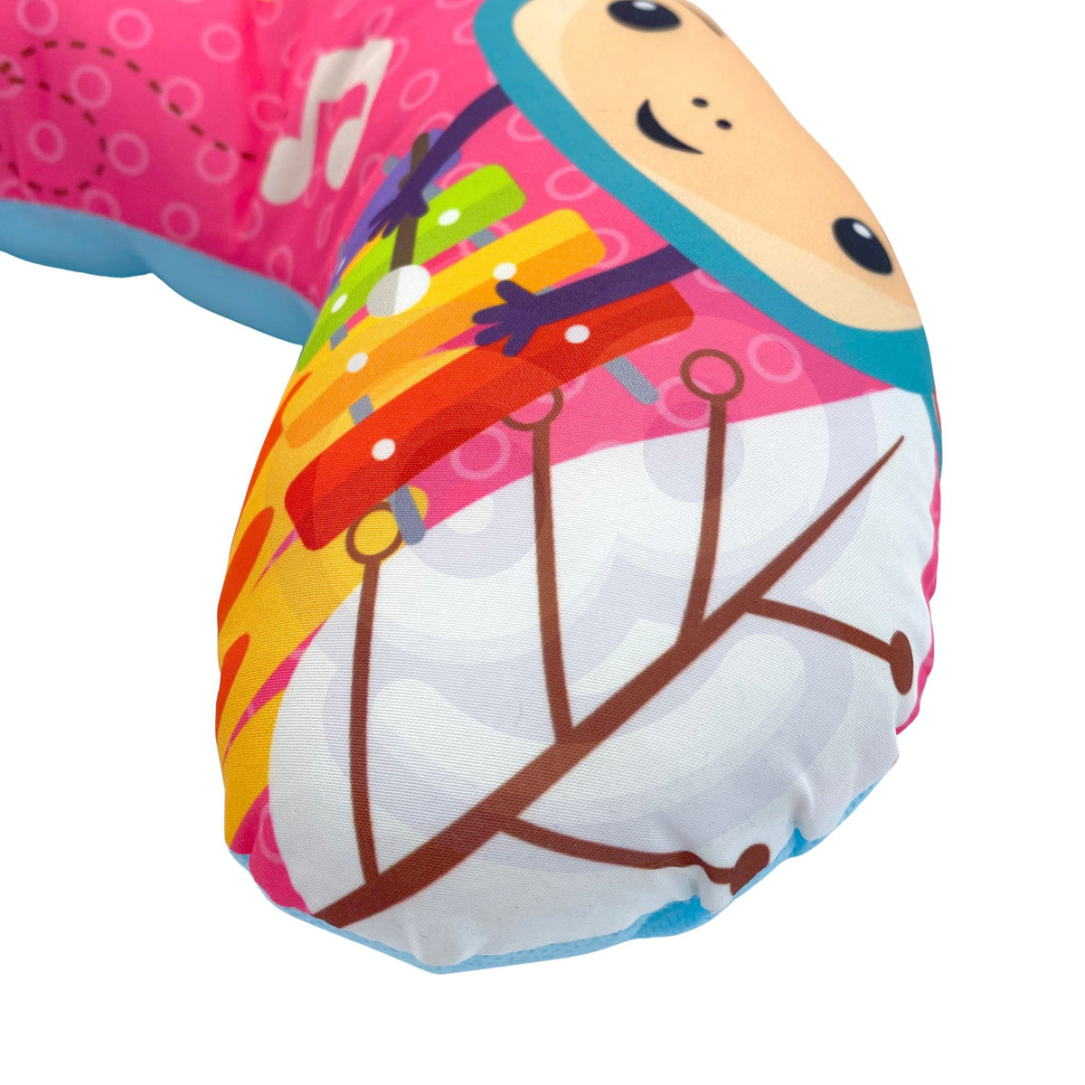 Woopie Baby Pillow Croissant Interactive Educational Mat Rattle Teether