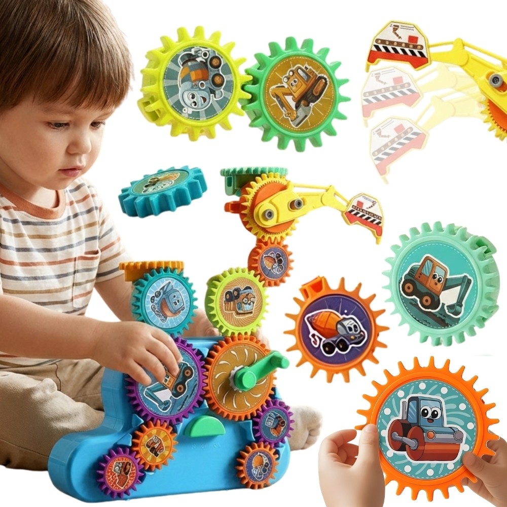 Woopie Interactive Construction Blocks Gears 18 бр.