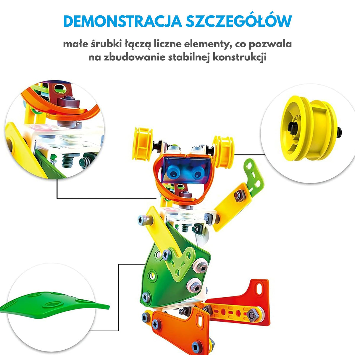 Woopie Construction Bricks Set Stem Vehicles 163 бр.