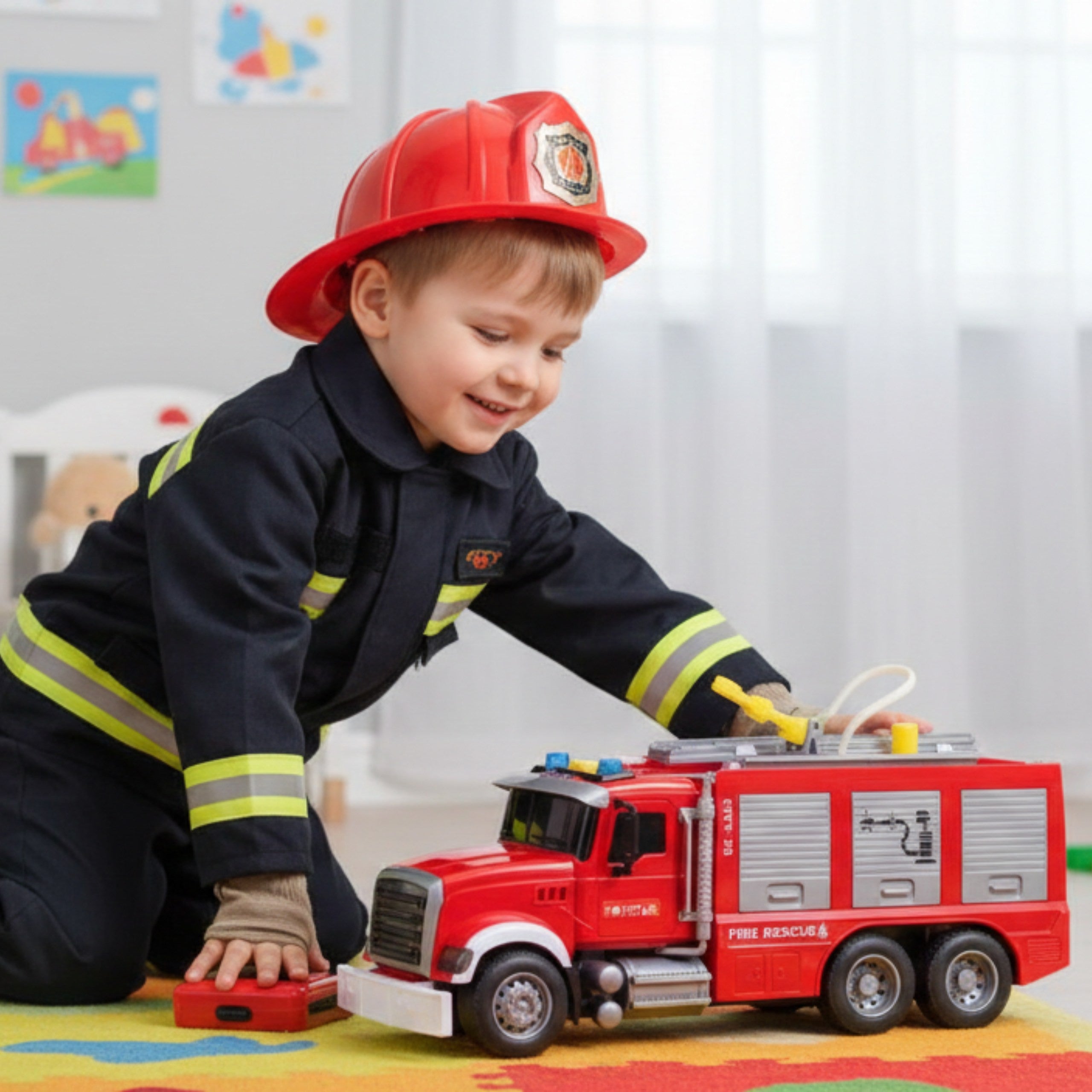 Woopie Fire Truck Water Sound Light 1:14