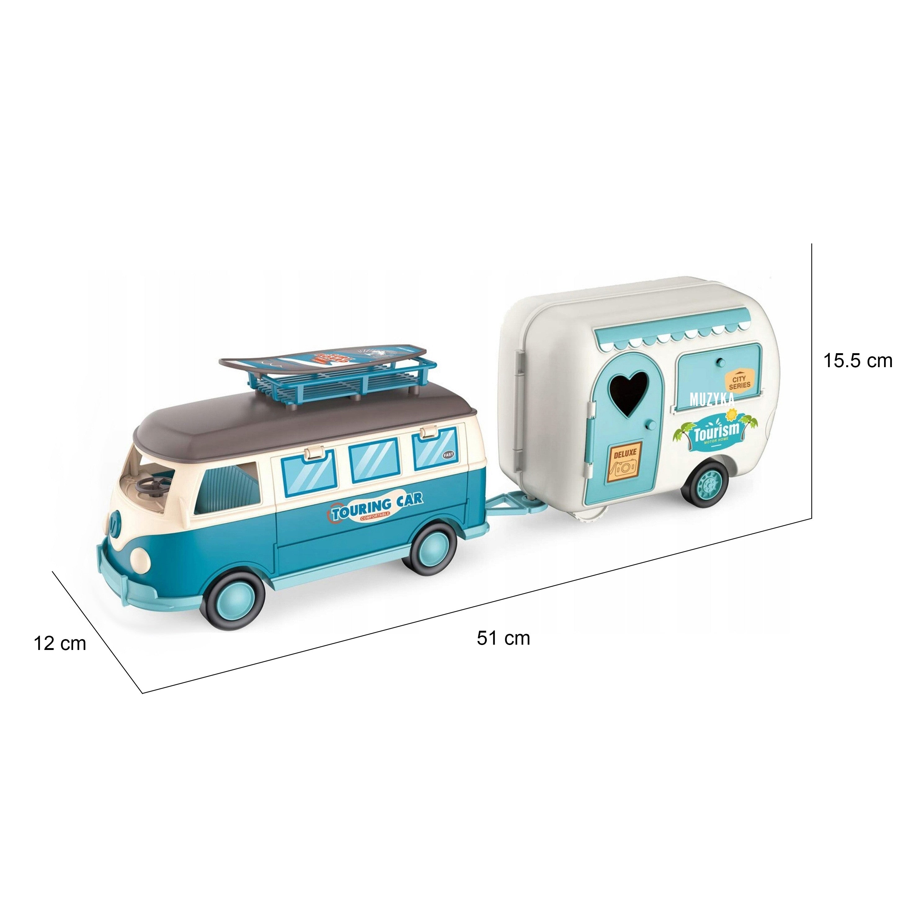 Woopie XL poppencamperset met aanhanger
