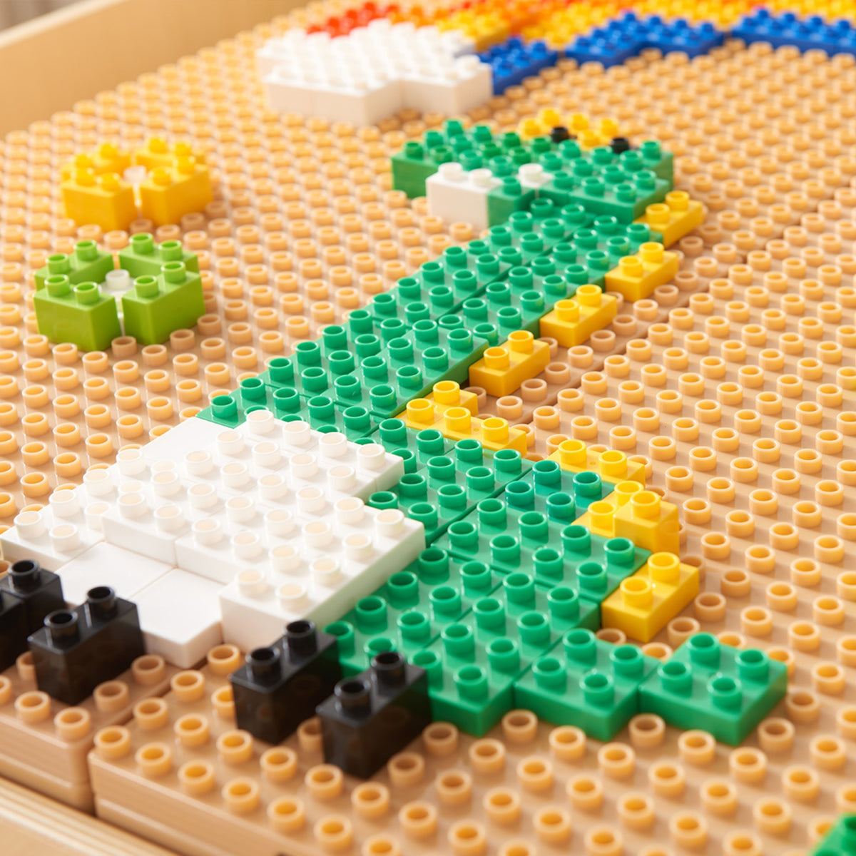 Masterkidz Stem Building Block Set 135 Stück mit Panel Overlay 4 Stück.