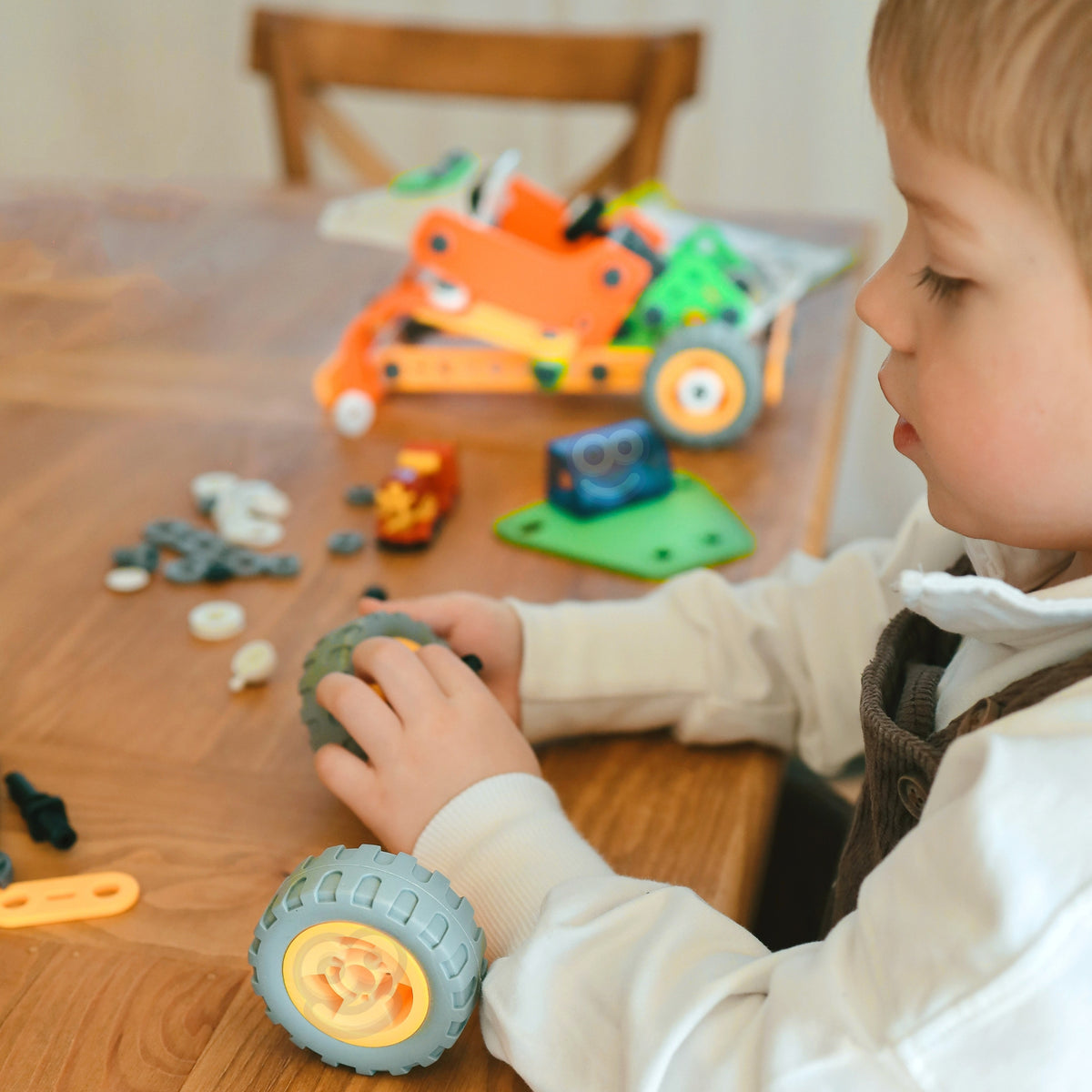 Woopie Construction Bricks Set Stem Vehicles 163 бр.