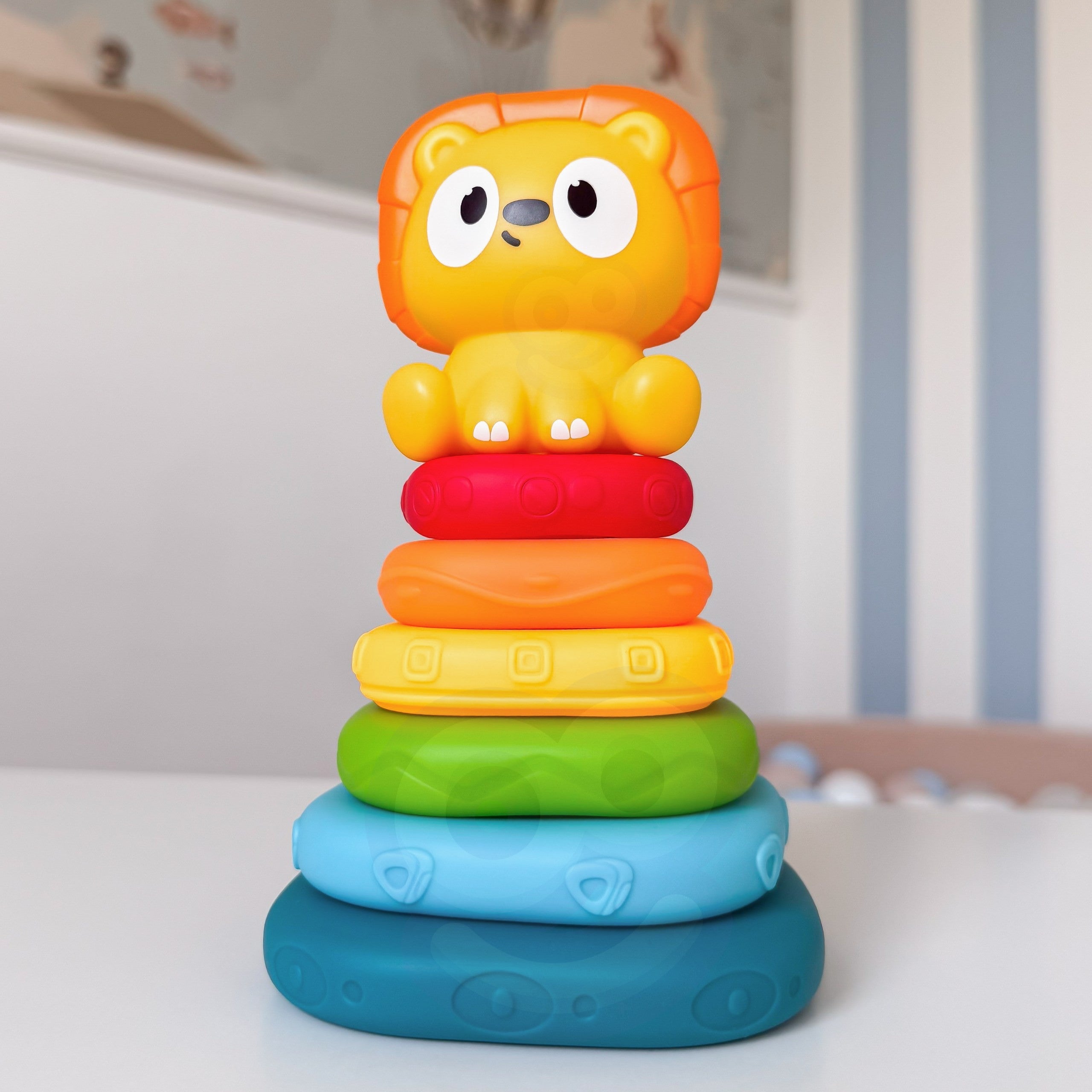 Woopie Baby Sensory Pyramid Tower Puzzle Lion 6m+