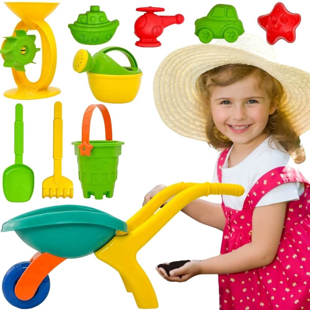Woopie Garden Wheelbarrow Sand Set 10 Pcs.