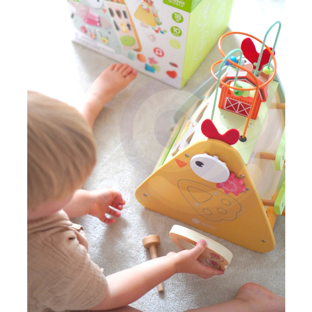 Kostka Montessori Classic World 10 w 1 Happy Farm Xxl