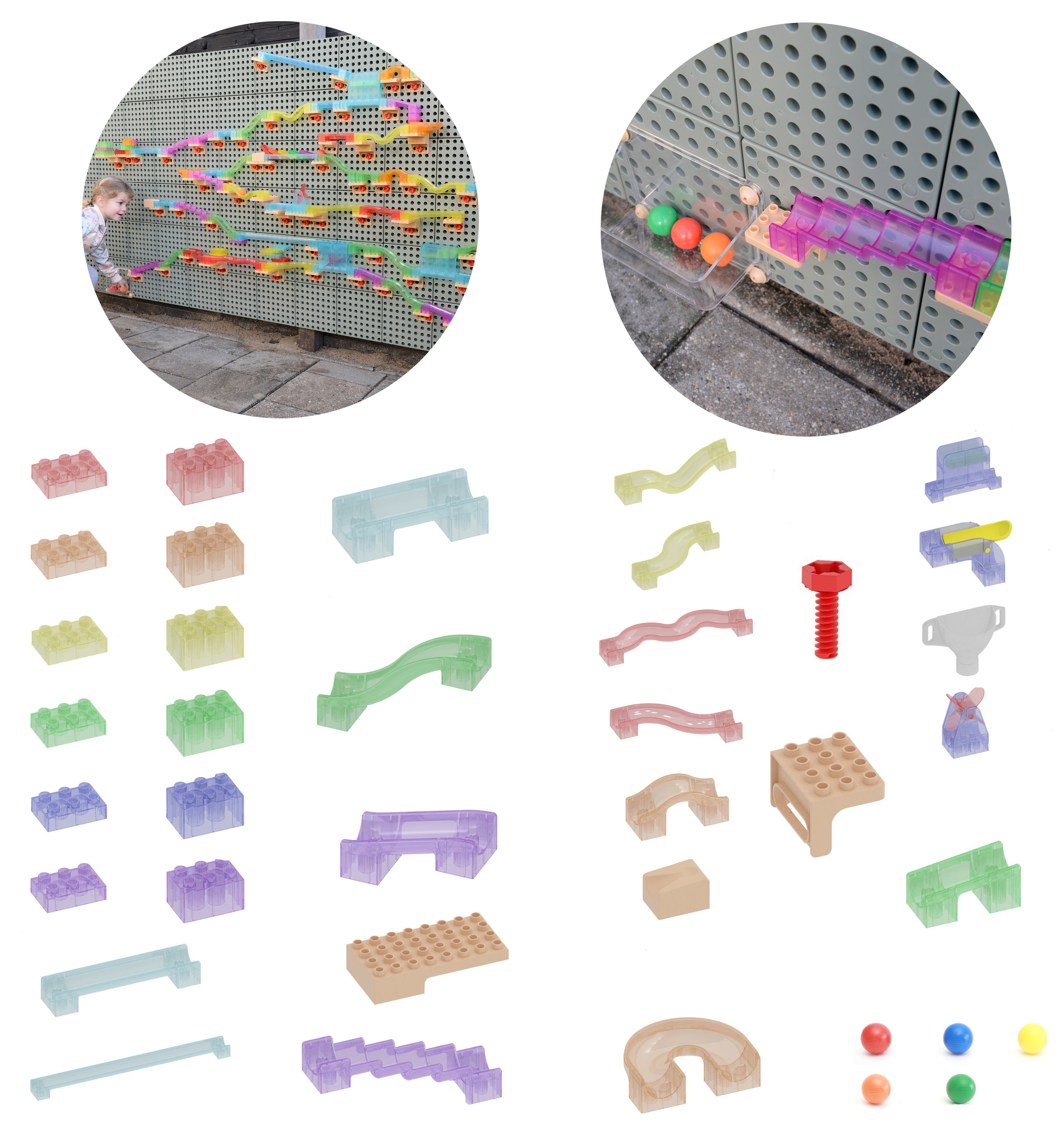 Masterkidz Ball Track Construction Set Stem Board 209 части