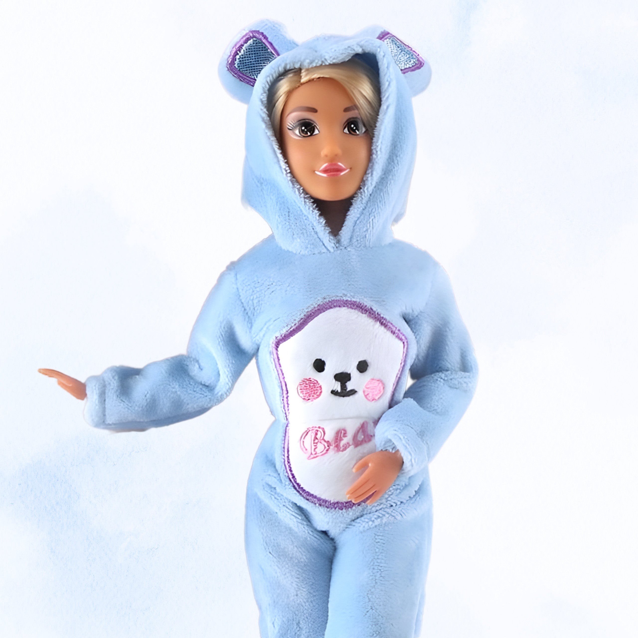 Woopie Royal Dolls Blue Teddy Bears Overalls Set Of 2