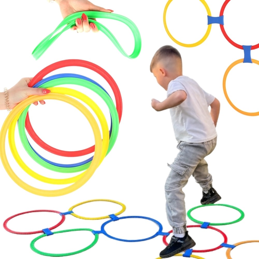 Woopie Hopscotch Jumping Rings Обръчи Комплект 10 бр