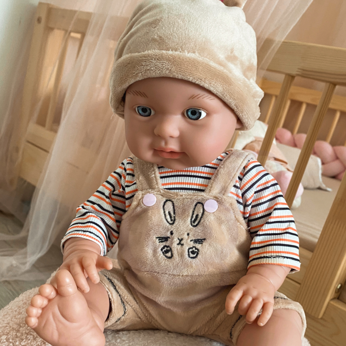 Woopie Royal Baby Doll v Bunny Outfit 46 cm