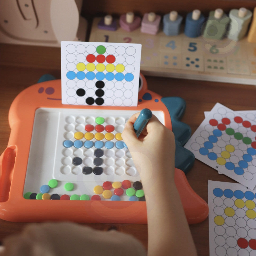 Woopie magnetická tabuľa pre deti Montessori Magpad Dinosaurus