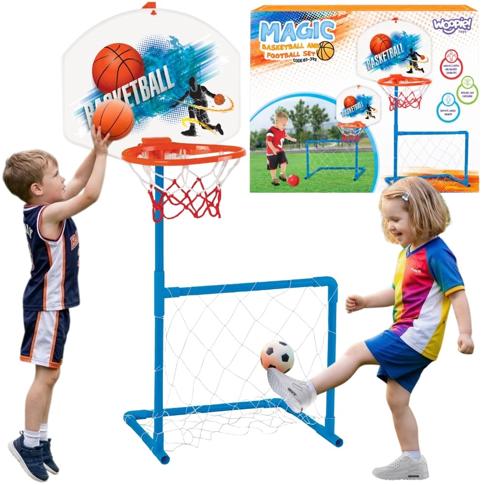Basketbalová branka + míč Woopie 2 v 1
