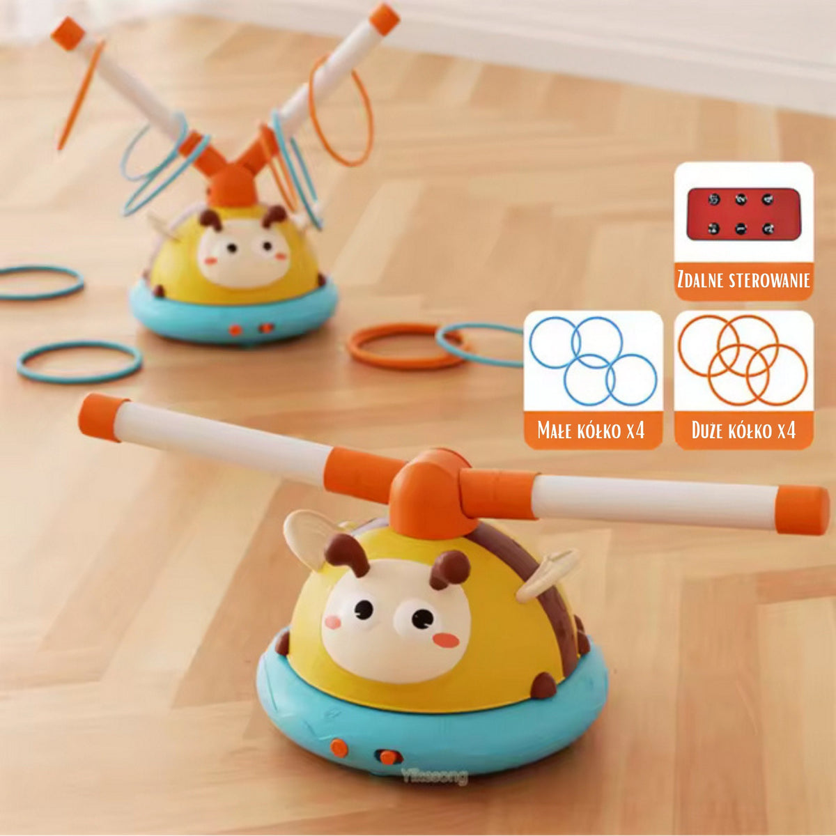 Jeu d'arcade automatique de corde à sauter de Woopie 2 dans 1 lancer à la cible d'abeille