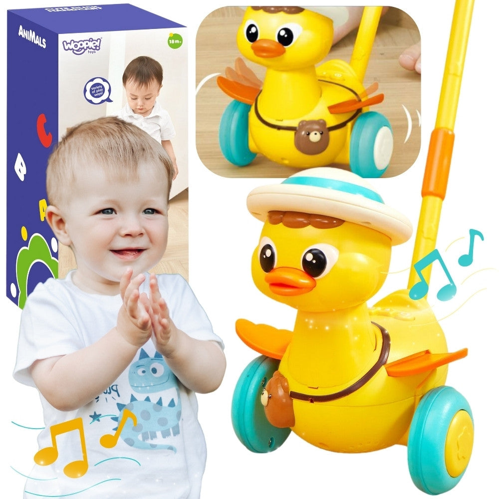 Woopie Ducky Stick Pusher Efekty dźwiękowe i świetlne
