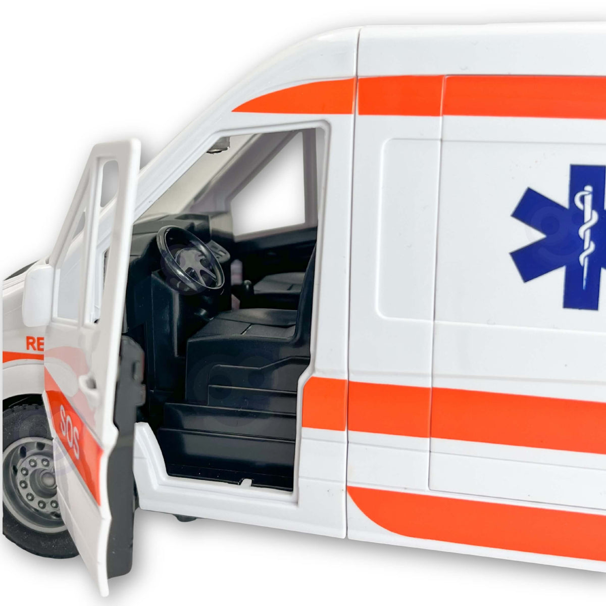 Set de targă pentru ambulanță de urgență Woopie + semnale sonore și luminoase