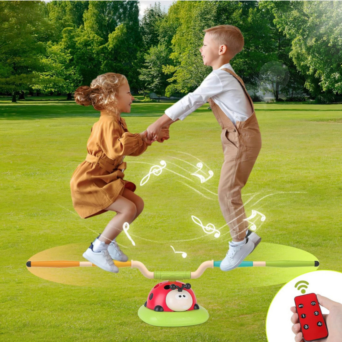 Arkádová hra Woopie 3 v 1 Rocket Launcher Hod přes švihadlo na cíl Ladybug