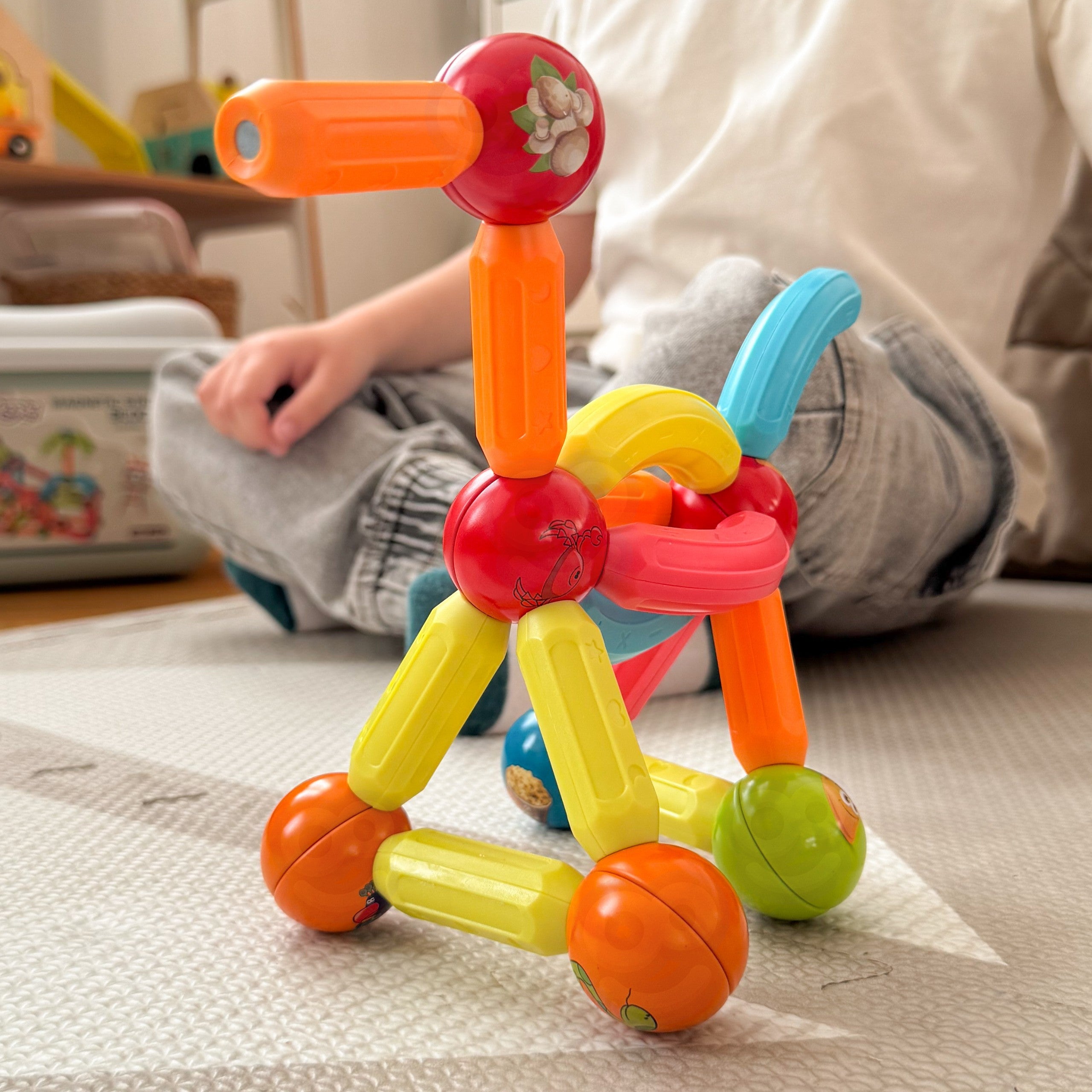 Woopie Magnetic Educational Building Blocks 128 Pcs.