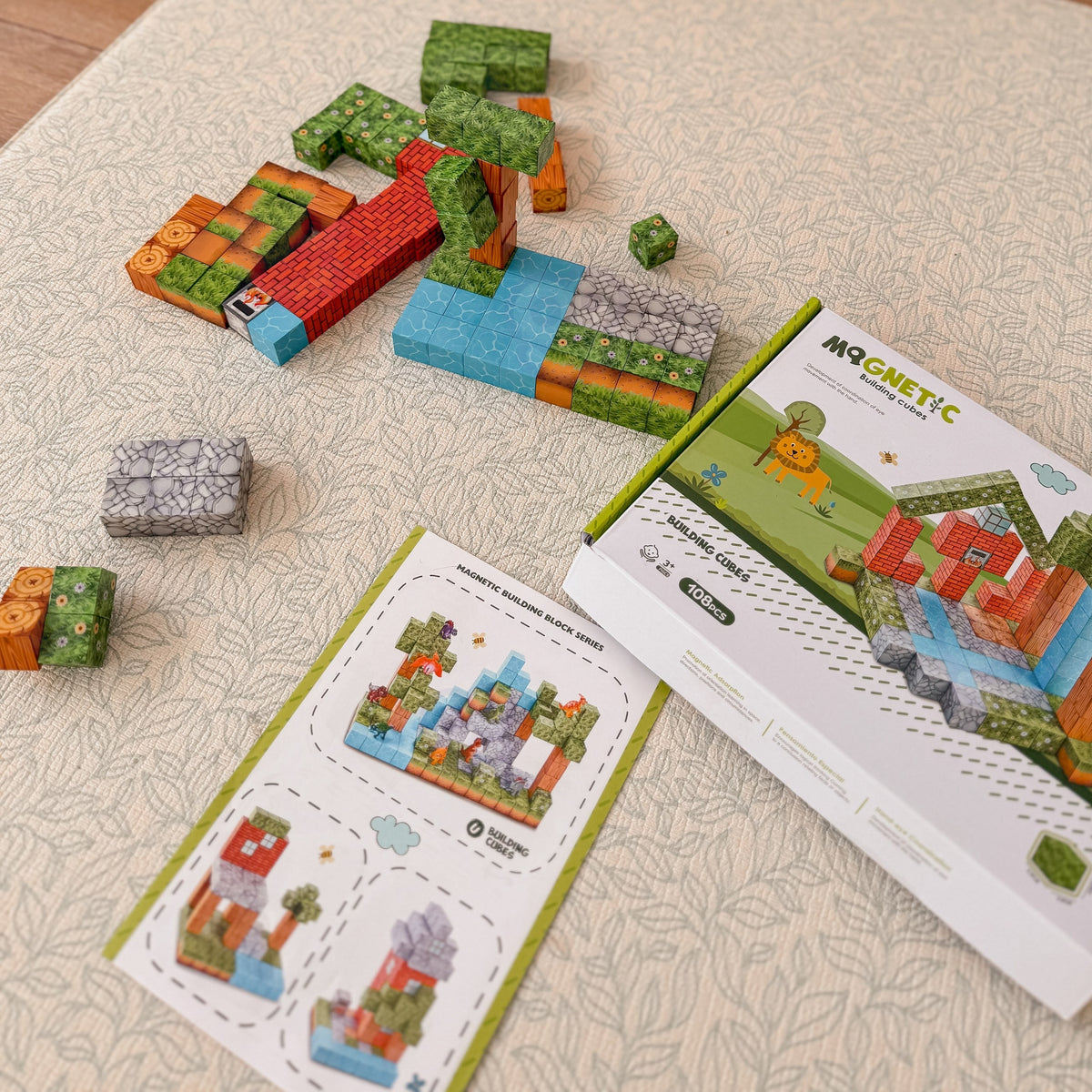 Woopie Magnetiske Konstruktionsblokke World Of Blocks 108 Stk.
