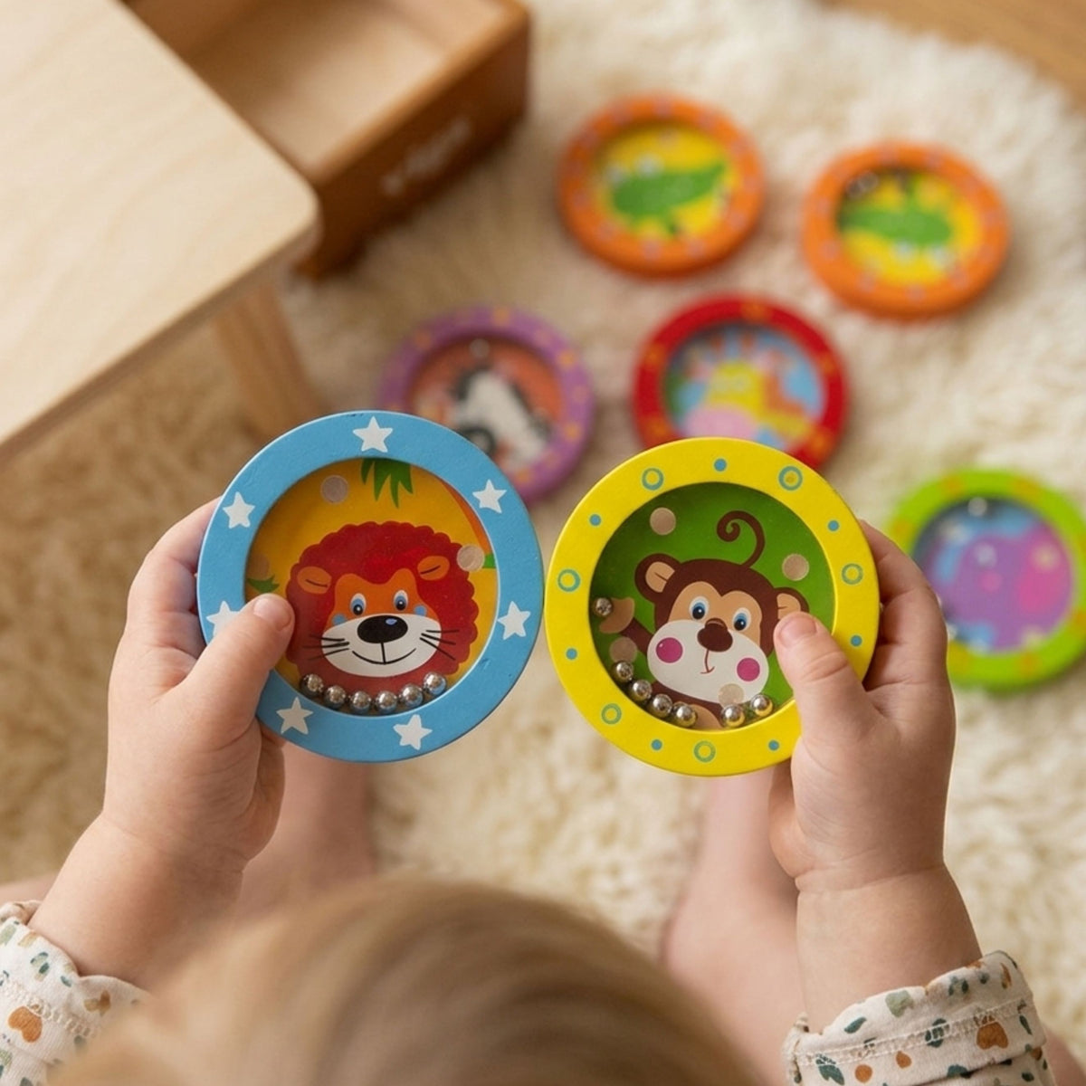 Viga Labyrinthe d'animaux en bois 1 pièce