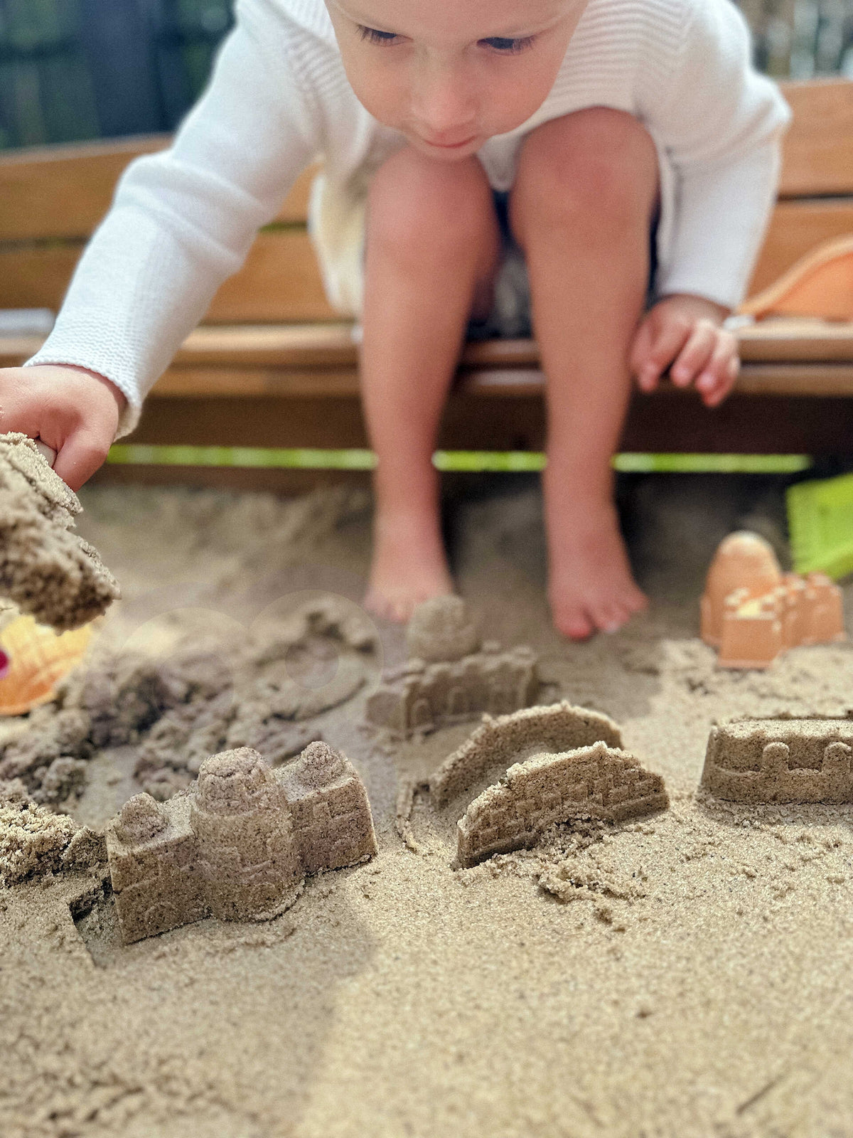 Woopie Green Sand Play Set With Cart 13 Píosa Ábhar Orgánach In-bhithdhíghrádaithe