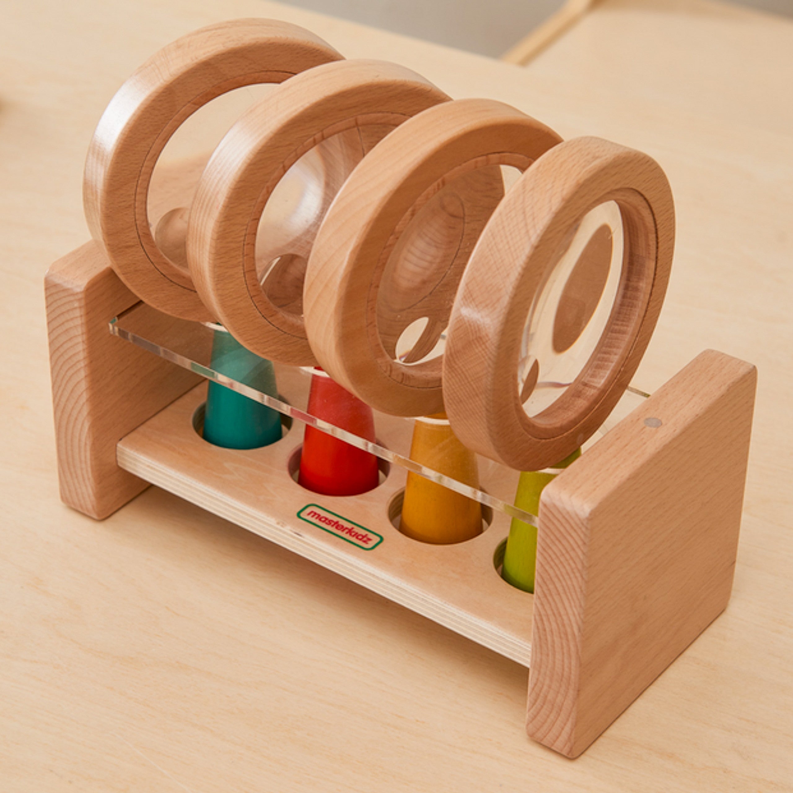 Masterkidz Set Houten Vergrootglazen Met Houder