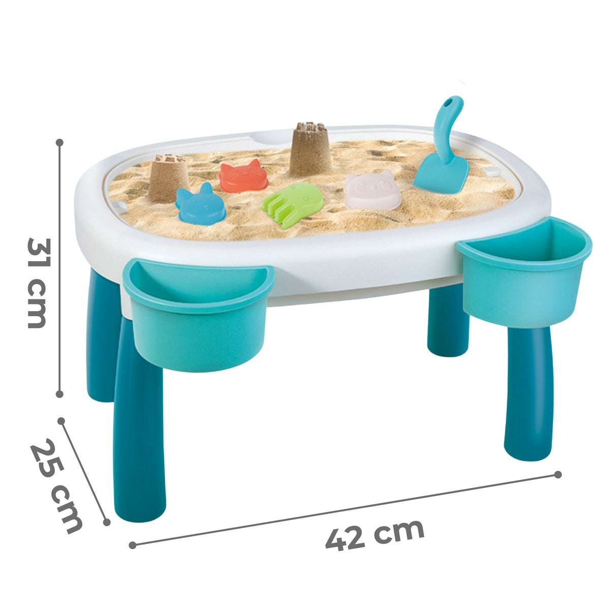 Woopie watertafel 2 in 1 tuinzandbakaccessoires 7 stuks
