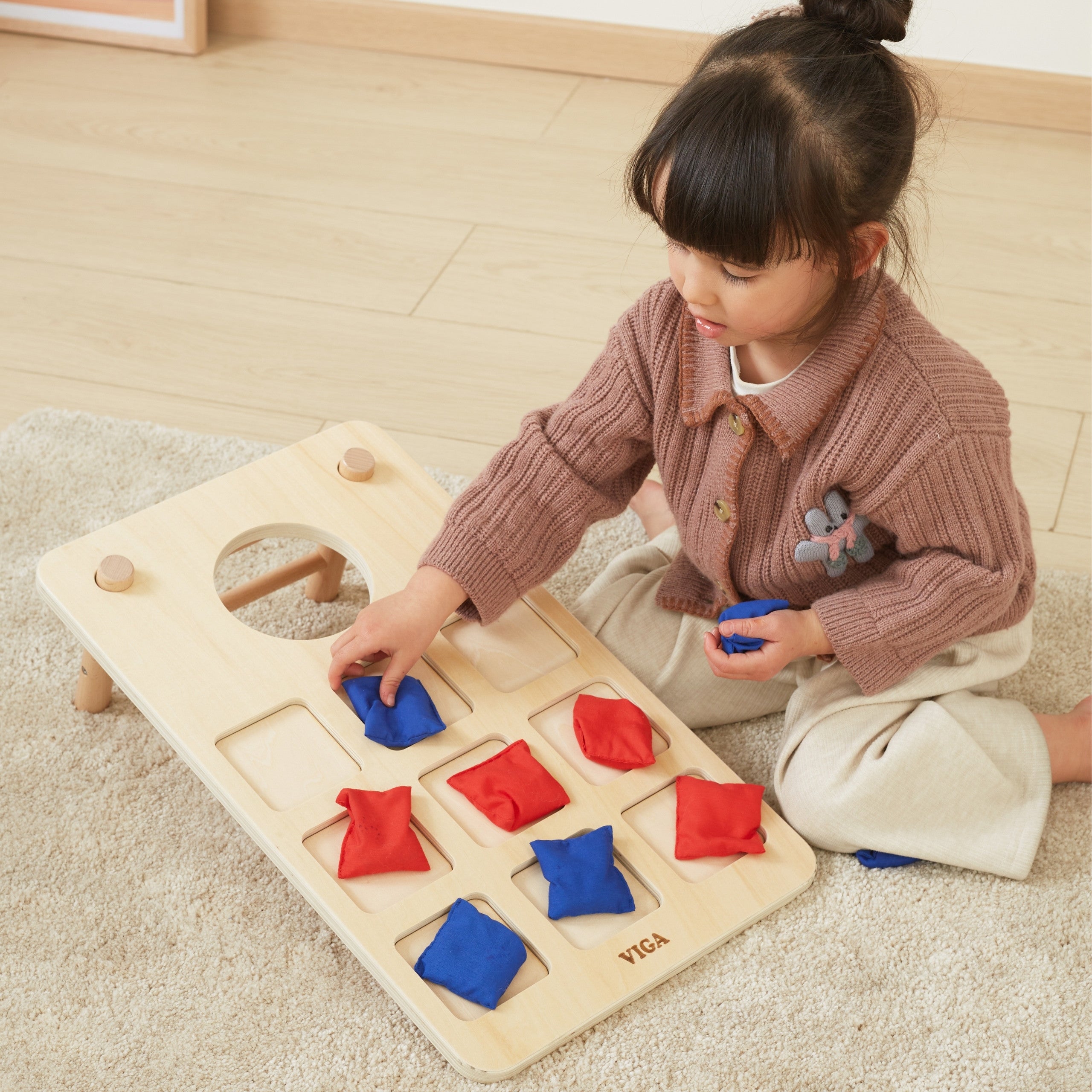 Viga 2-in-1 Skill Game Tic-tac-toe + Cornhole - Throw To the Target