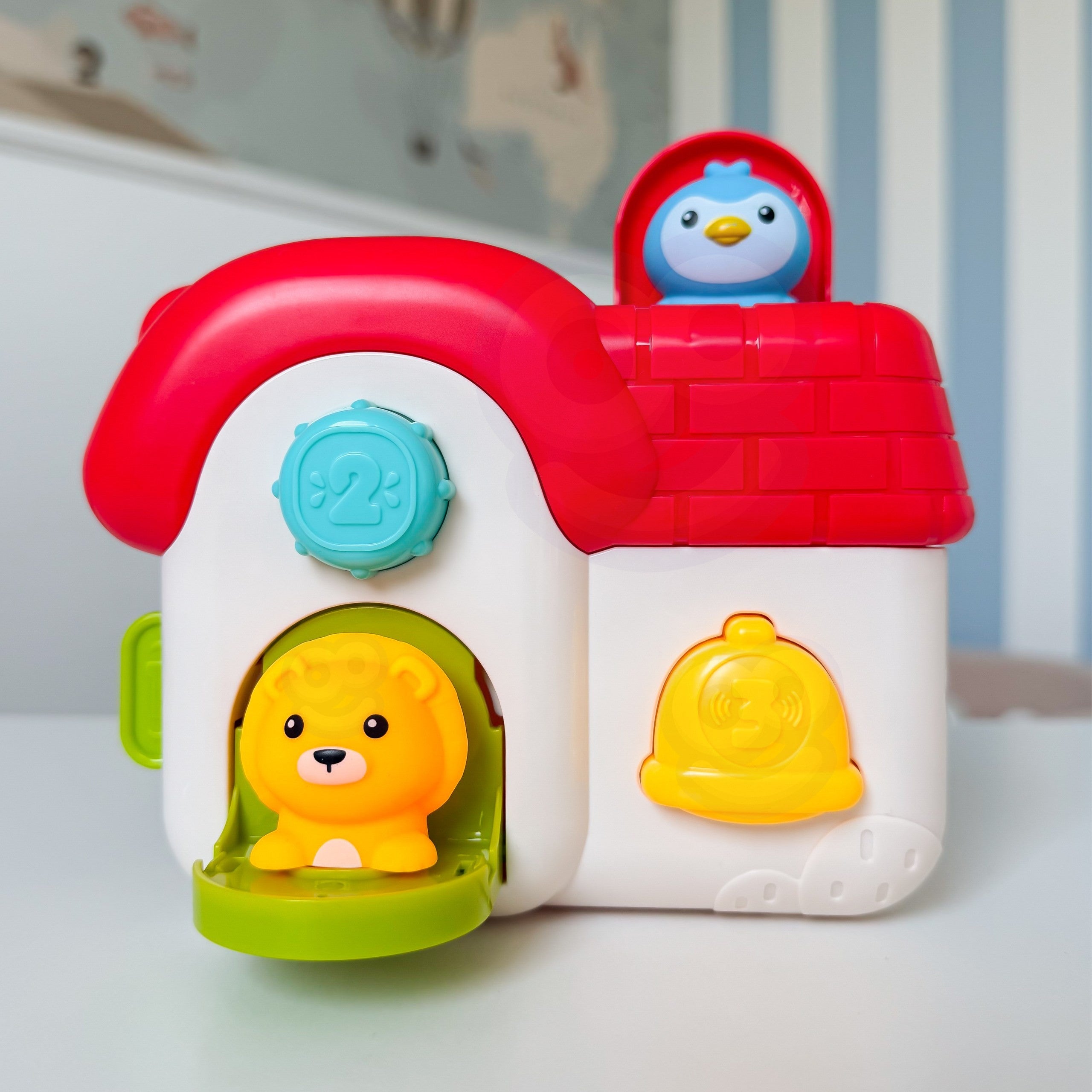 Woopie Baby Interactive Pop-up House Pop-up Animals Manipulative Toy 18m+