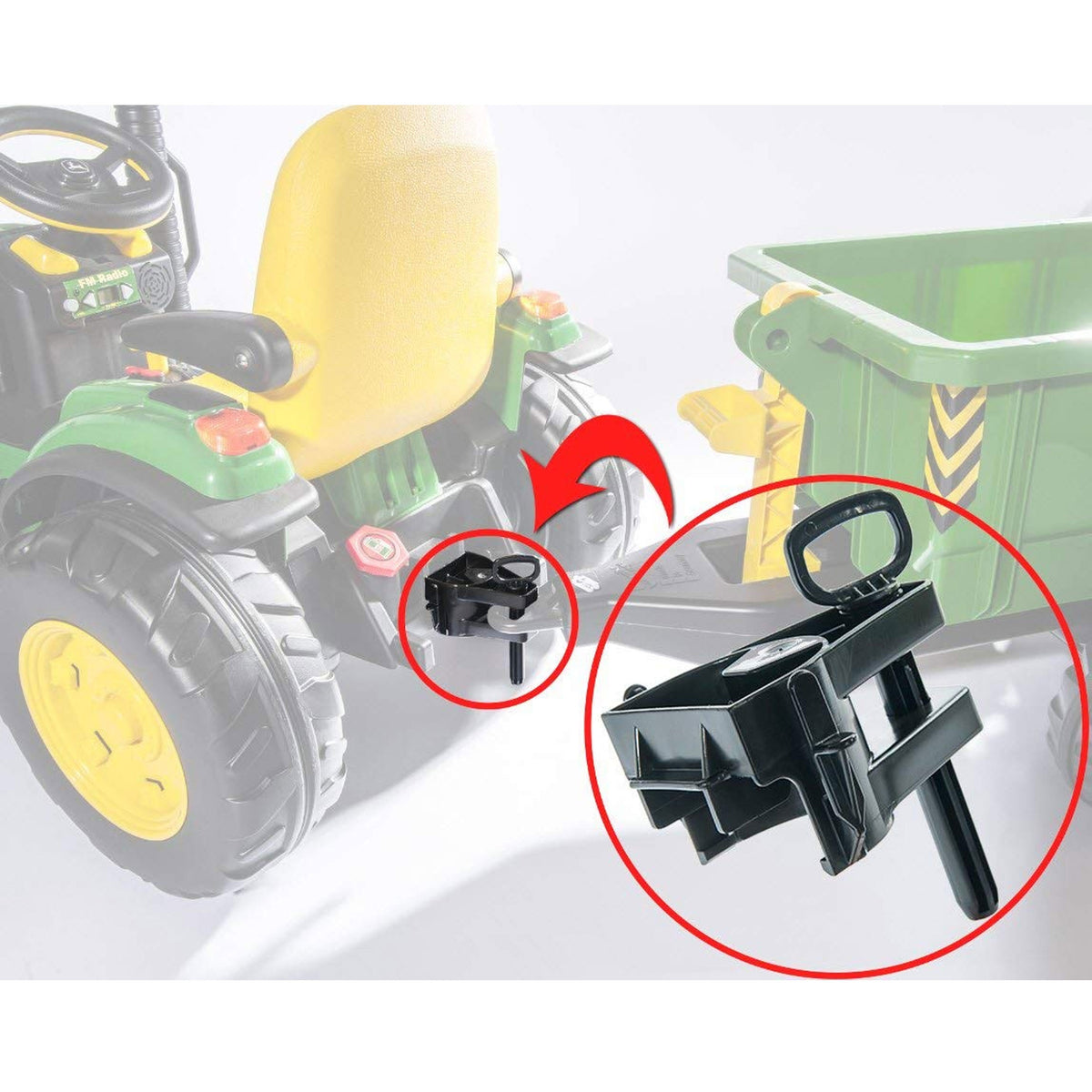 Adaptateur Rolly Toys pour tracteurs à batterie Peg Perego