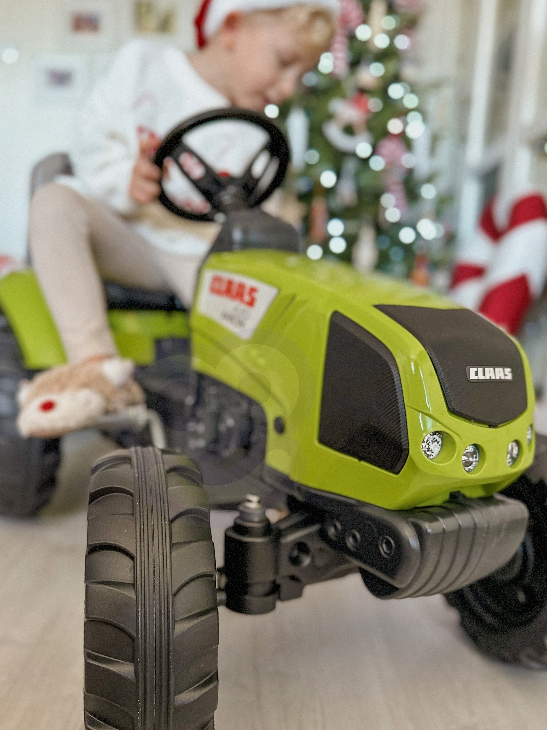 Tractor cu pedale Falk Claas Cu Remorcă Tractor Mare Jucărie 3+