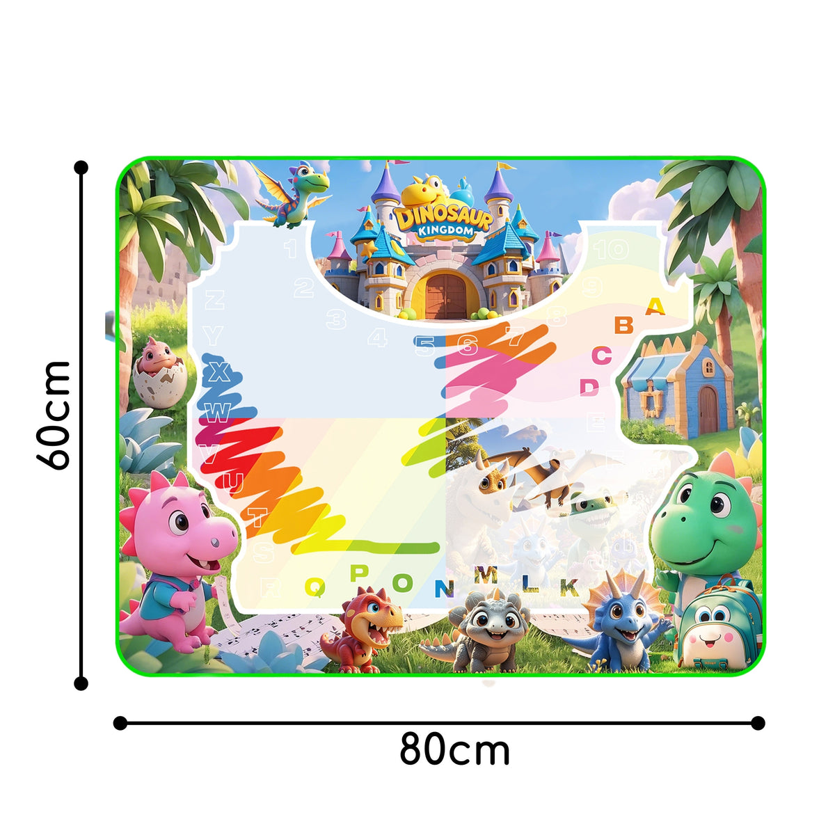 Woopie waterverfmat voor kinderen met dinosaurussen + accessoires