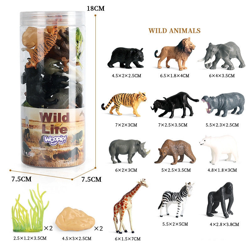 Sada figurek Woopie Wild Animals 16 ks.