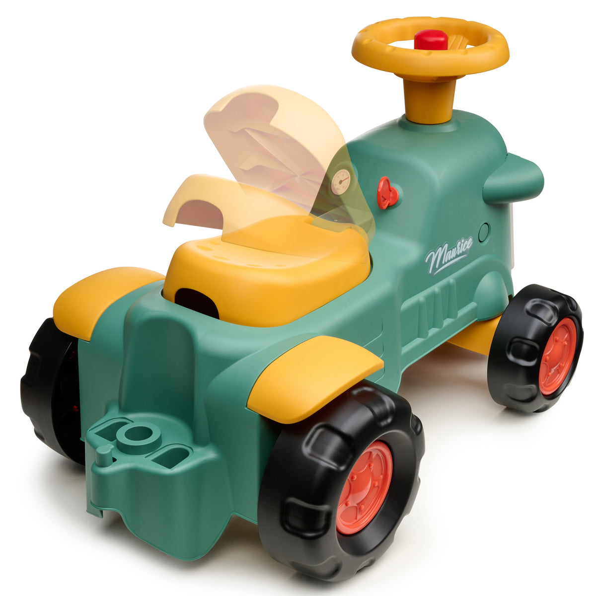 Falk Maurice Ride-on Tractor Green Pusher Caixa de armazenamento por 1-3 anos