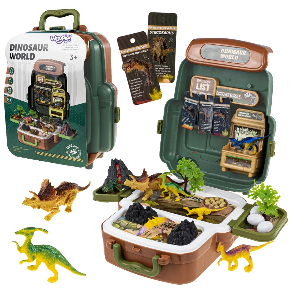 Куфар Woopie Dinosaur World Suitcase - Образователен комплект изследовател на динозаври