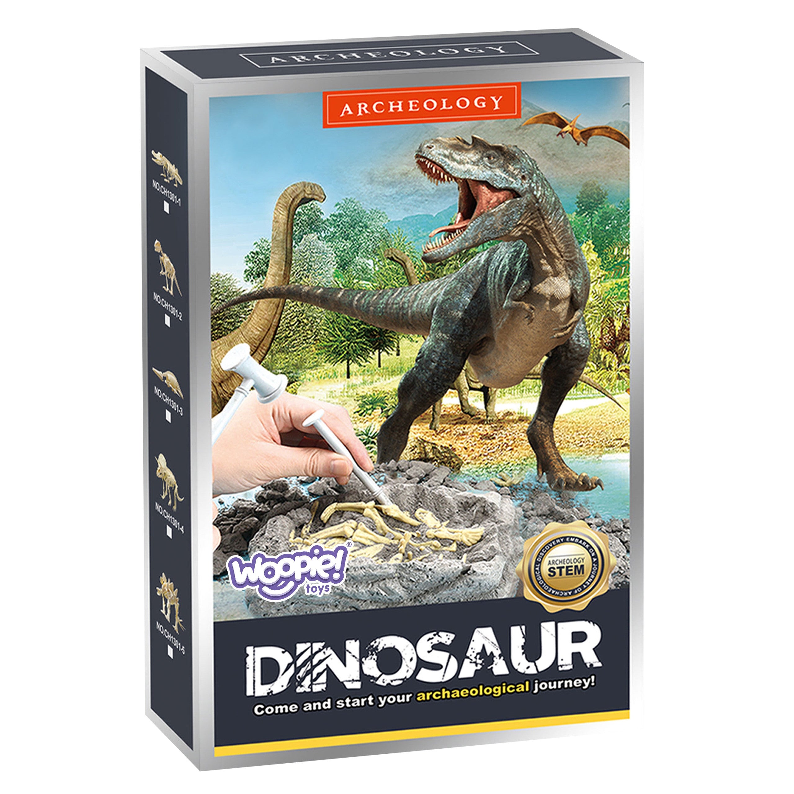 Woopie Kreatives Spielzeug-Dinosaurier-Skelett, archäologische Ausgrabung