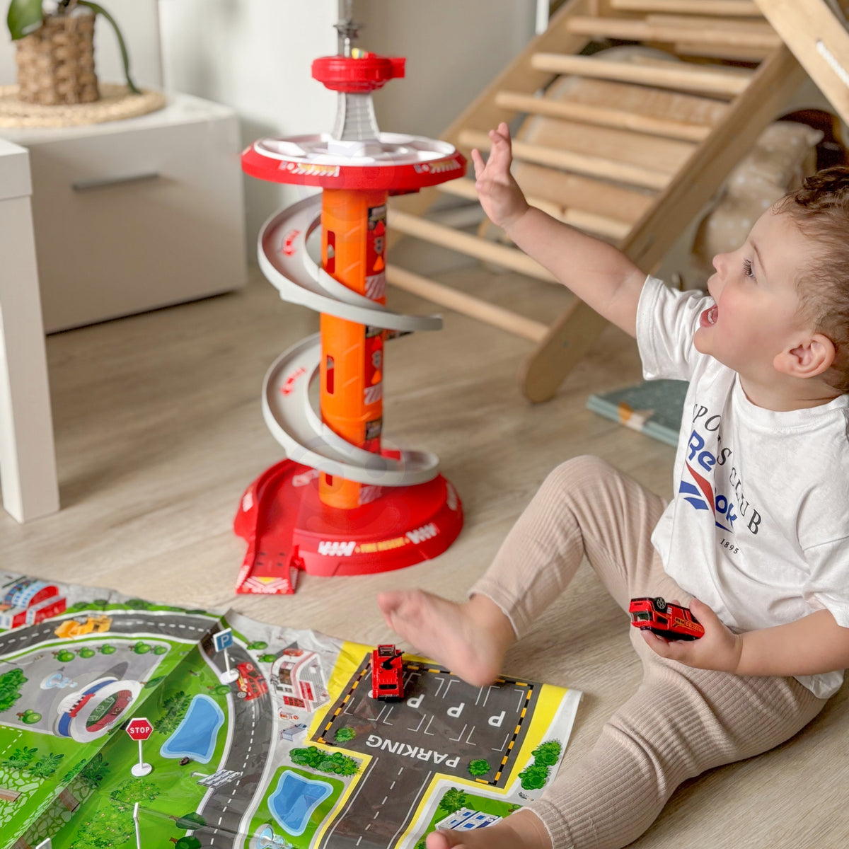 Woopie Spiral Track Car Garage 3 Pcs.