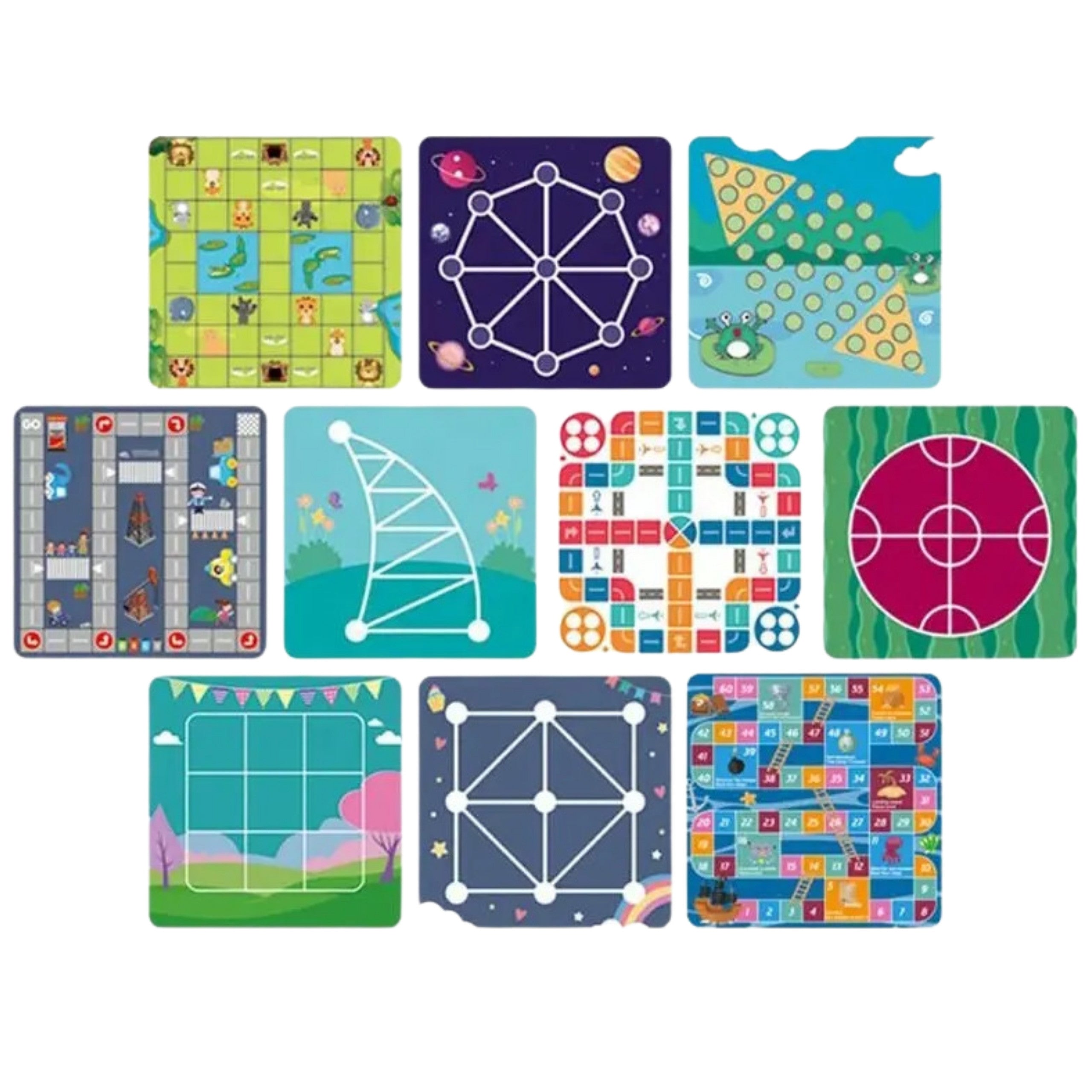 Ensemble de jeu de société logique 10 en 1 Woopie