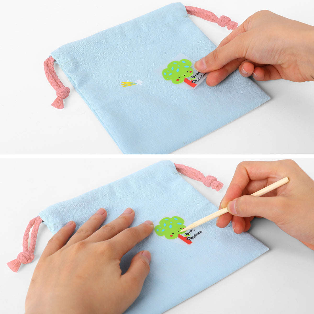 Kit de decoração de bolsa DIY Woopie Art&fun - Faça uma bolsa com o nome do seu filho