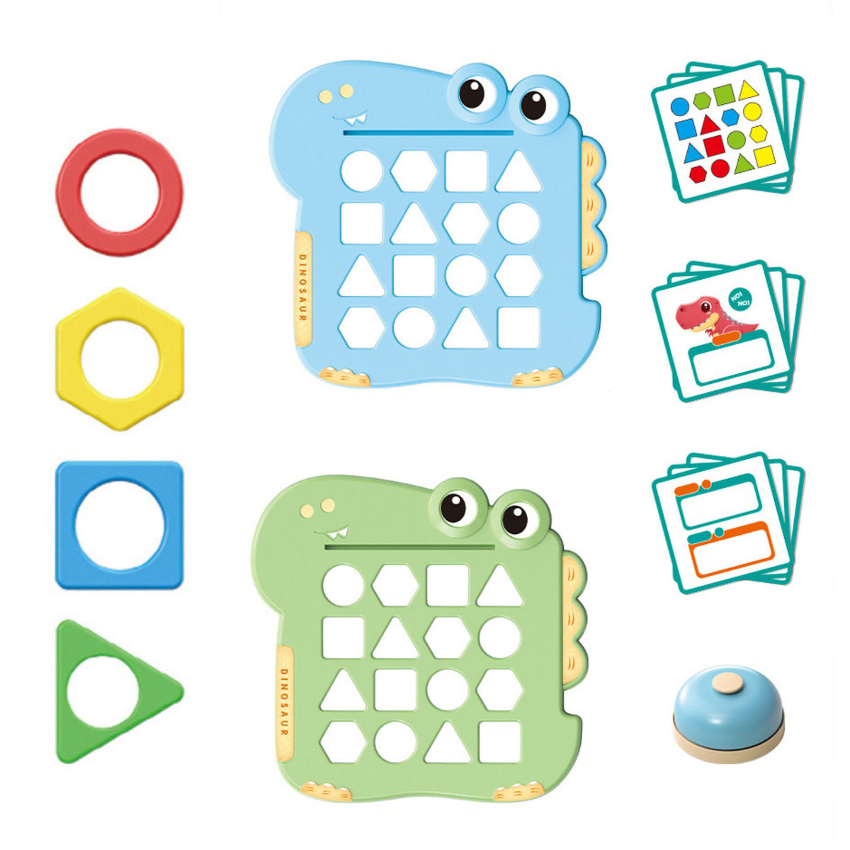 Woopie Montessori Dinosaur Puzzle Match Shapes Skill Game