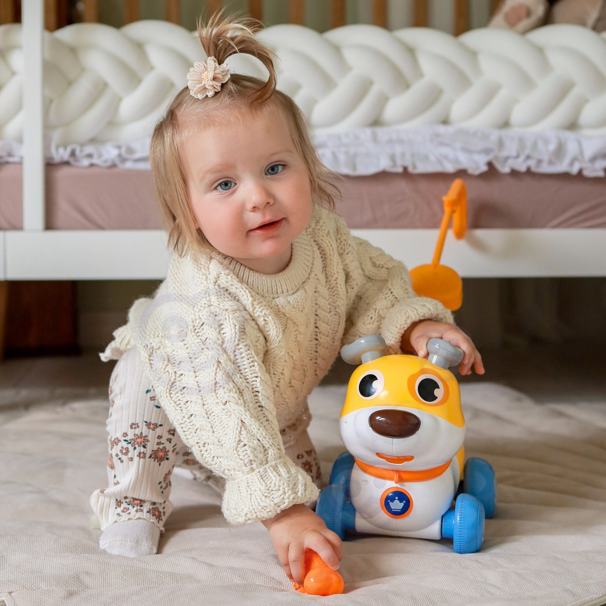Woopie Интерактивна бутачка за кучета 2 в 1 Лаеща 360° 6 м+