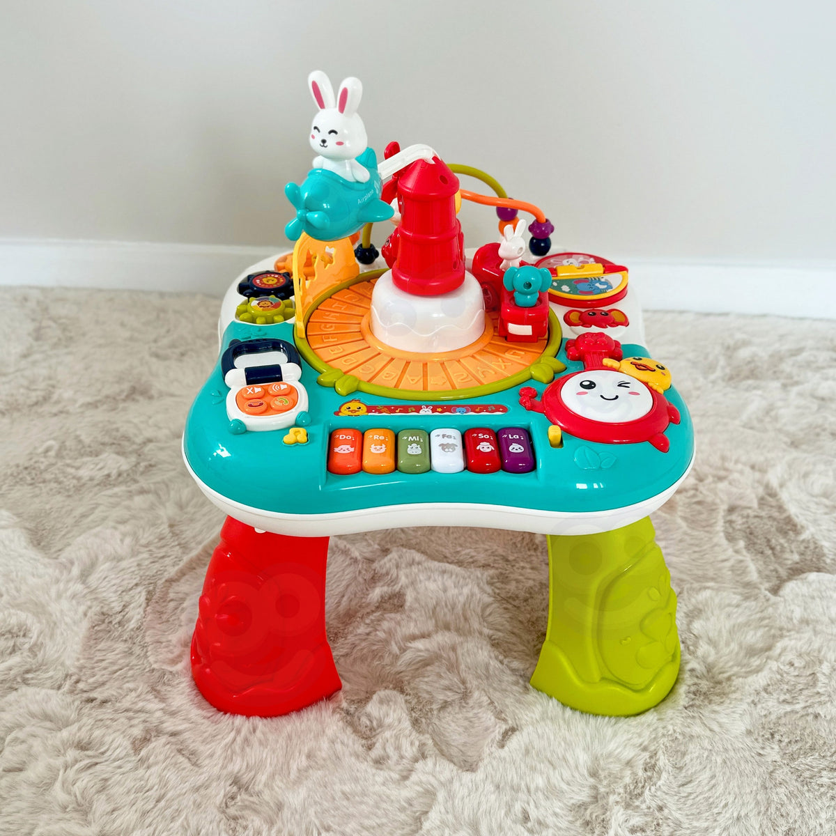 Woopie Baby 2-in-1 Interactive Educational Table Piano Sounds
