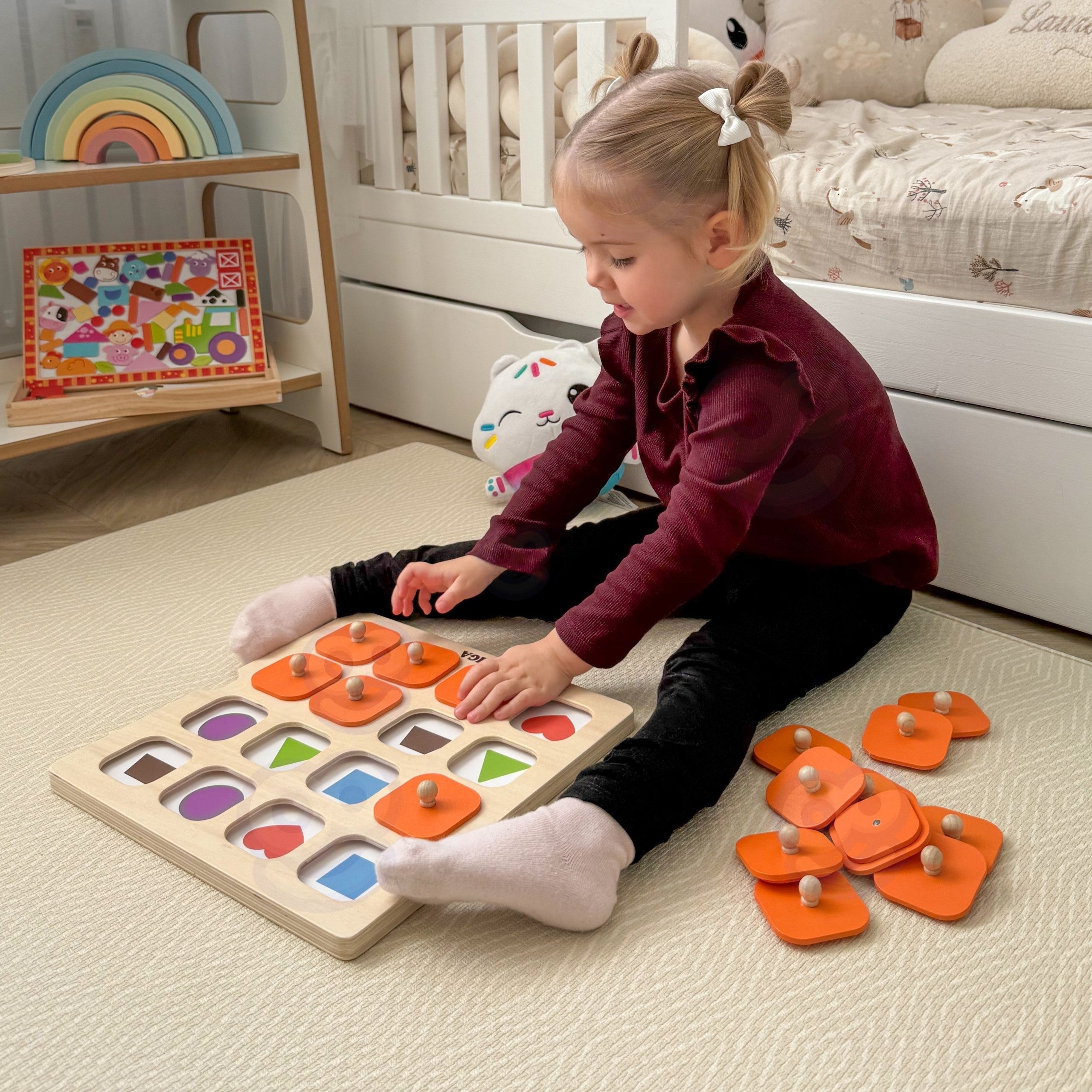 Gra pamięciowa Viga Zgadnij obrazki 10 kart Montessori