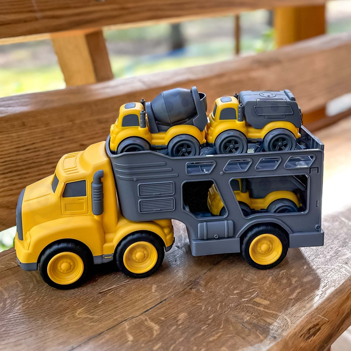 Woopie Tow Truck 4-i-1 set byggnadsfordon