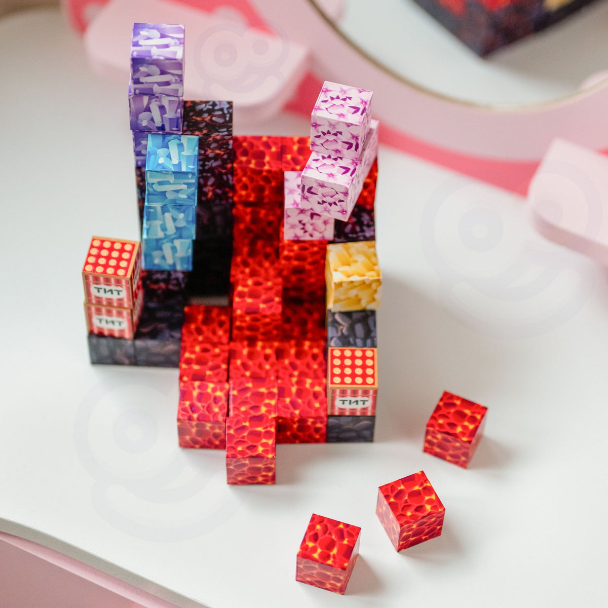 Woopie magnetické bloky kostky pixelů 74ks.