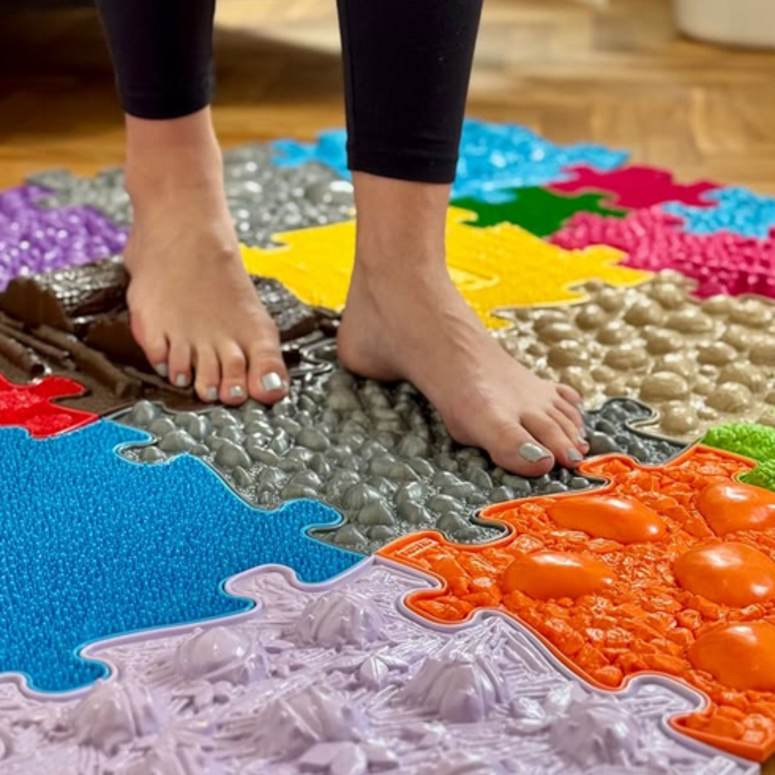 Woopie Orthopedic Sensory Mat Royal Puzzle 26 части + 4 малки