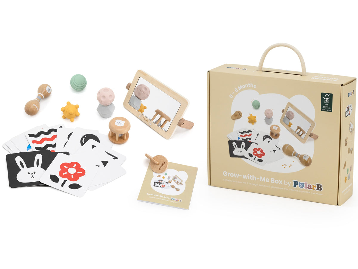 Viga Lernspielzeugbox-Set von der Geburt bis zum 6. Monat